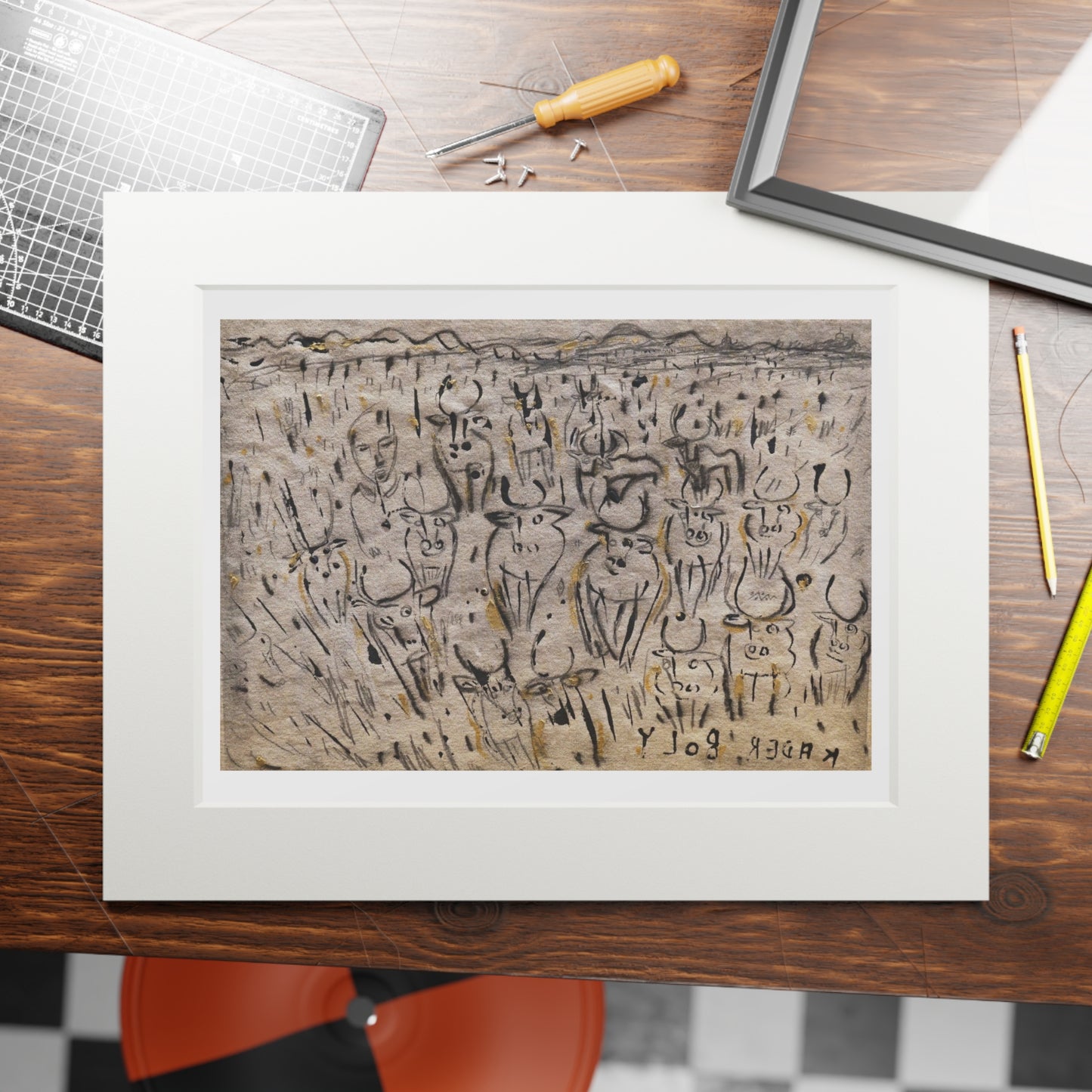 Eyes Wide Open by Kader Boly Print