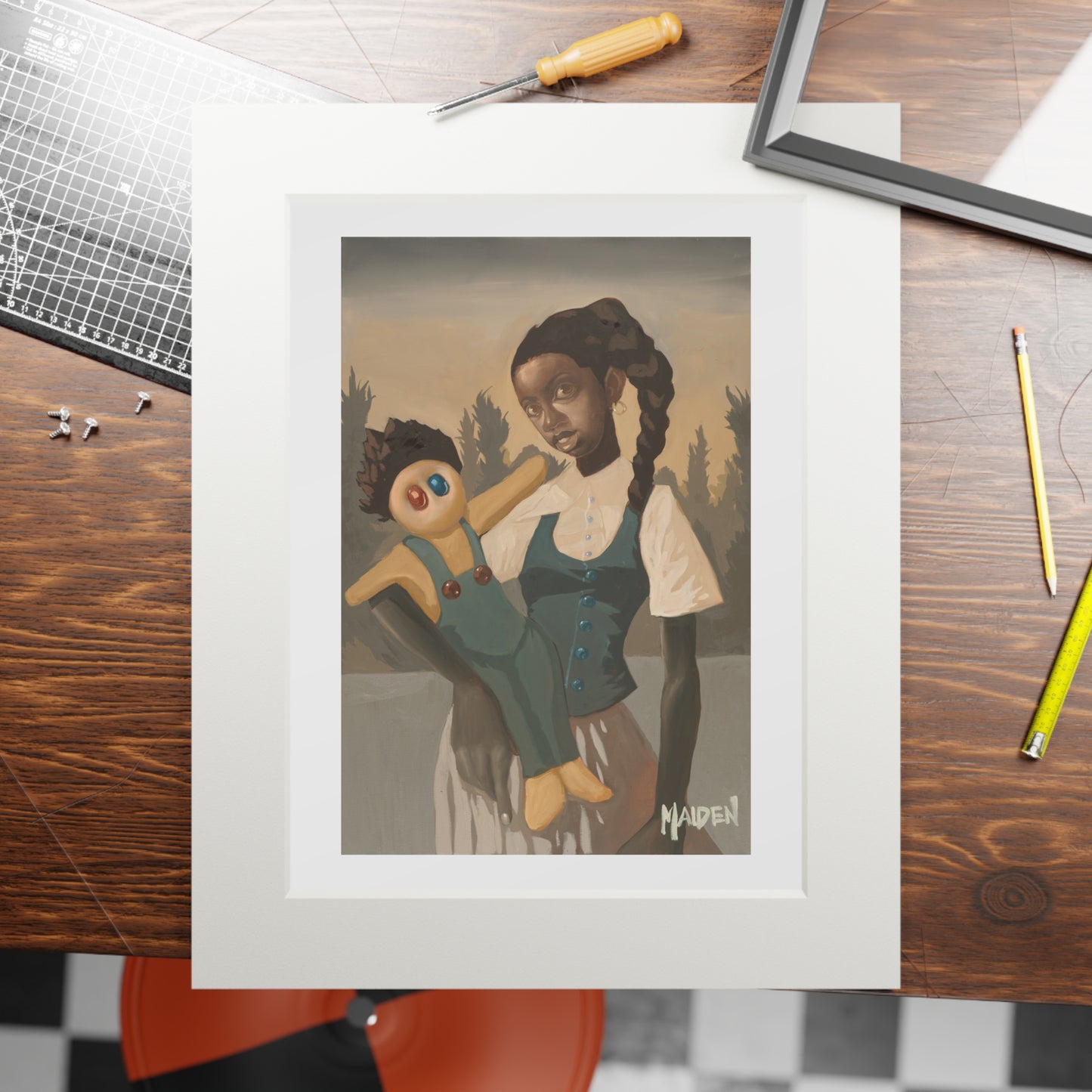 Baby Doll Print by Leonard Maiden