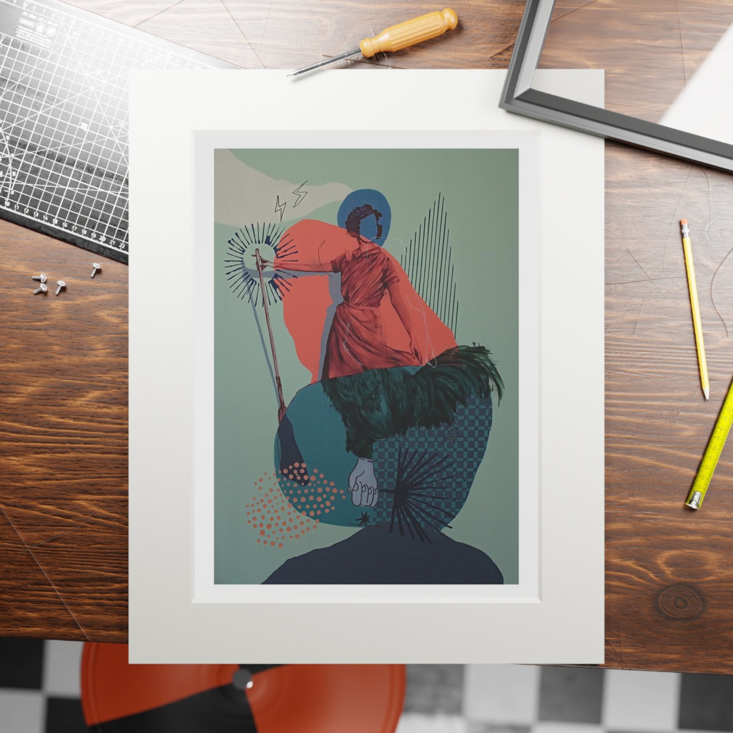 Single Mom by Moncho 1929 Print