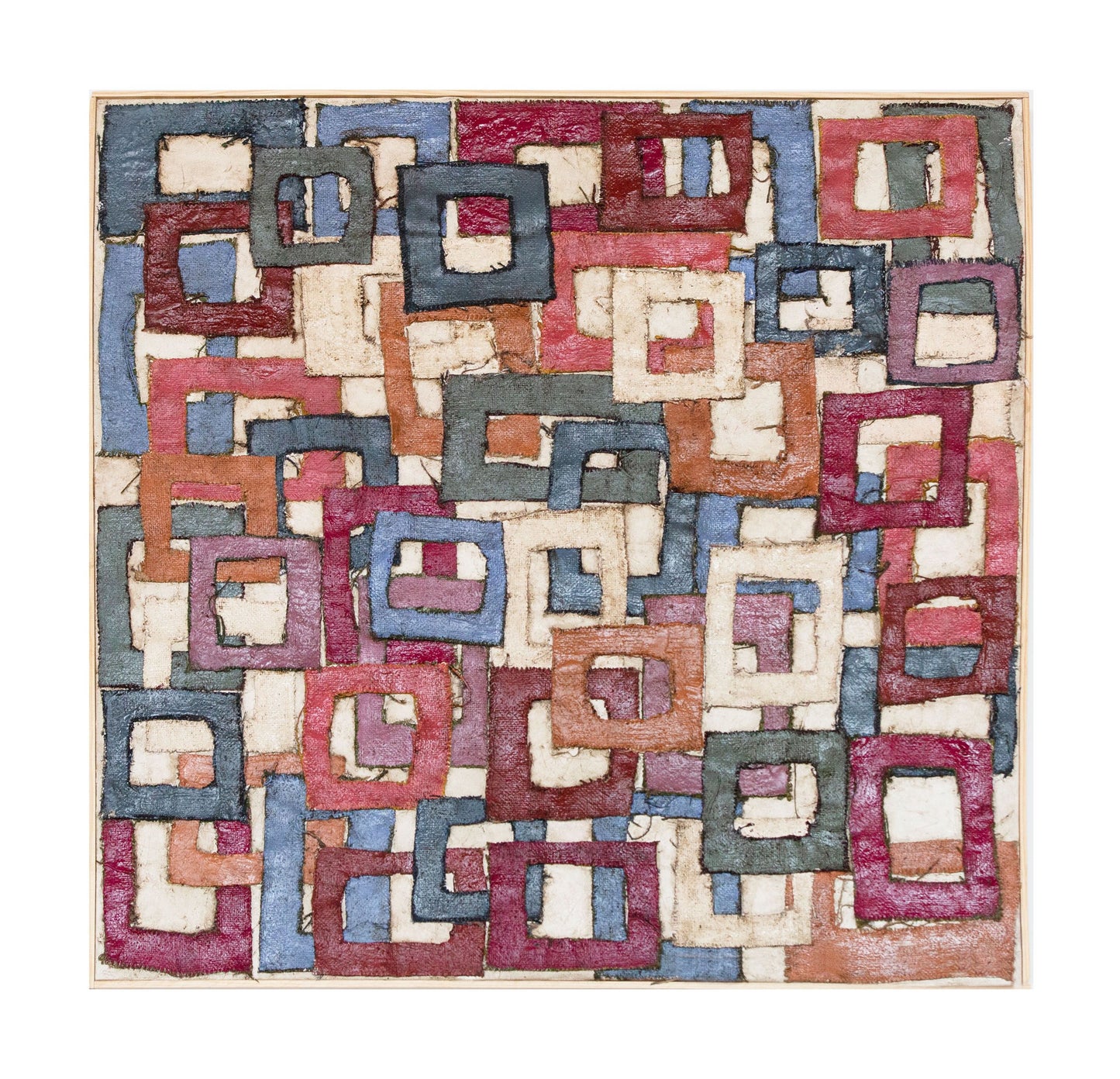 Untitled (Geometric Maroon)