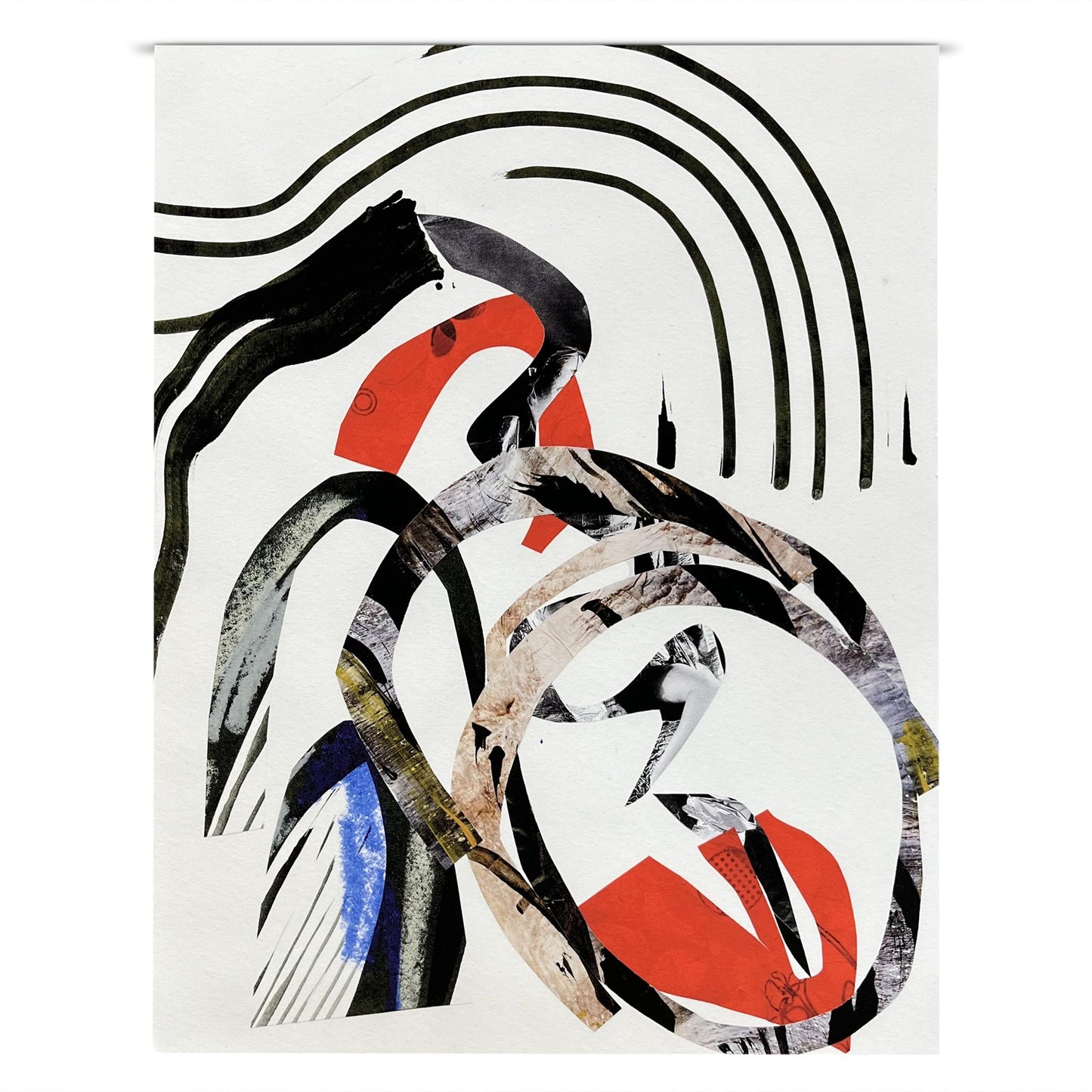 Untitled Print - Red & Cobalt