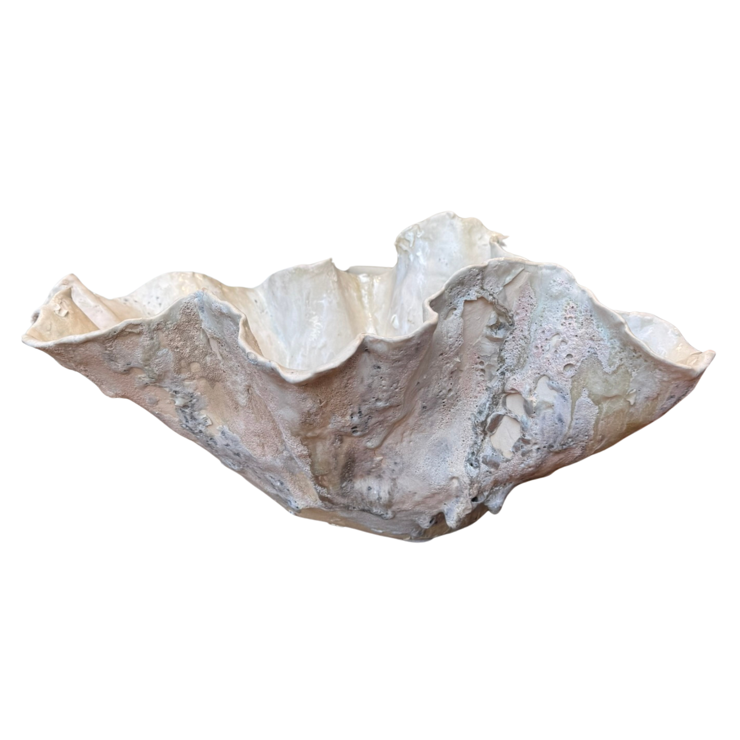 Large White Reef Open Vessel