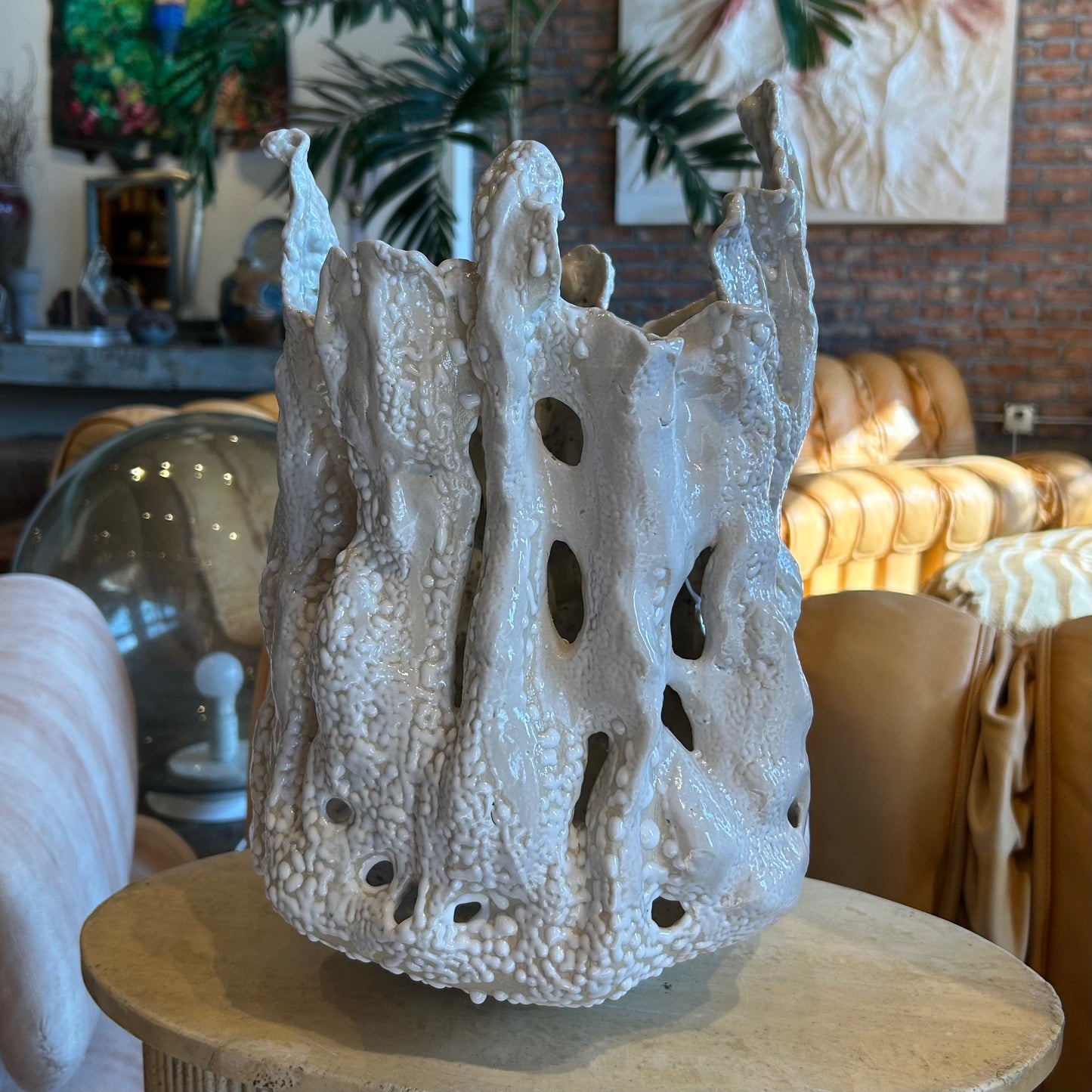 Tall Textured Glaze Vessel Natalya Seva