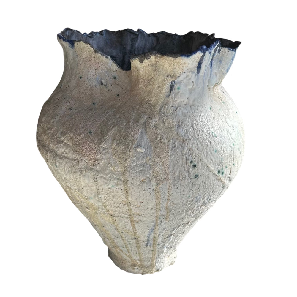 Crackle Relics Stoneware Vase