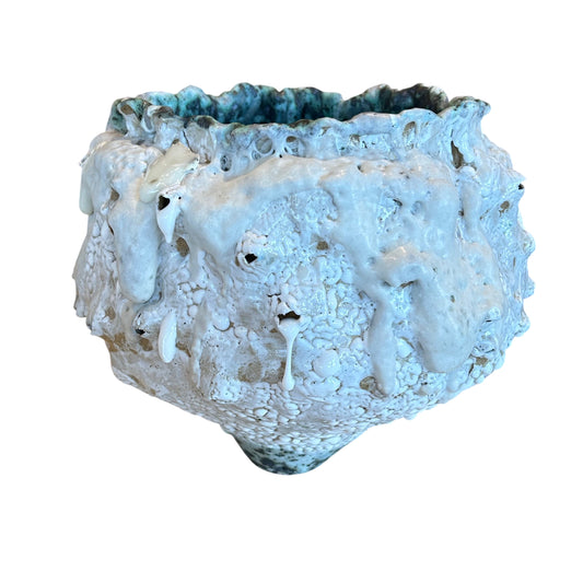 Drip Glazed Moon Jar