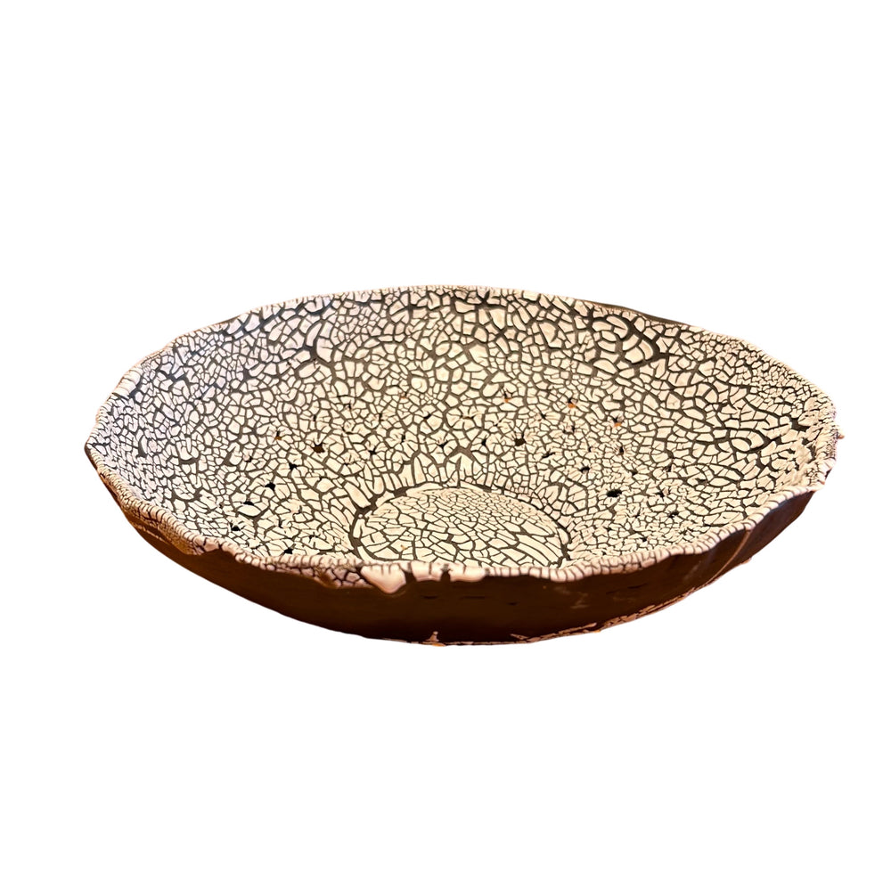 Crackle Glaze Ceramic Catch All