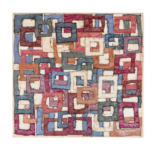 Untitled (Geometric Maroon)